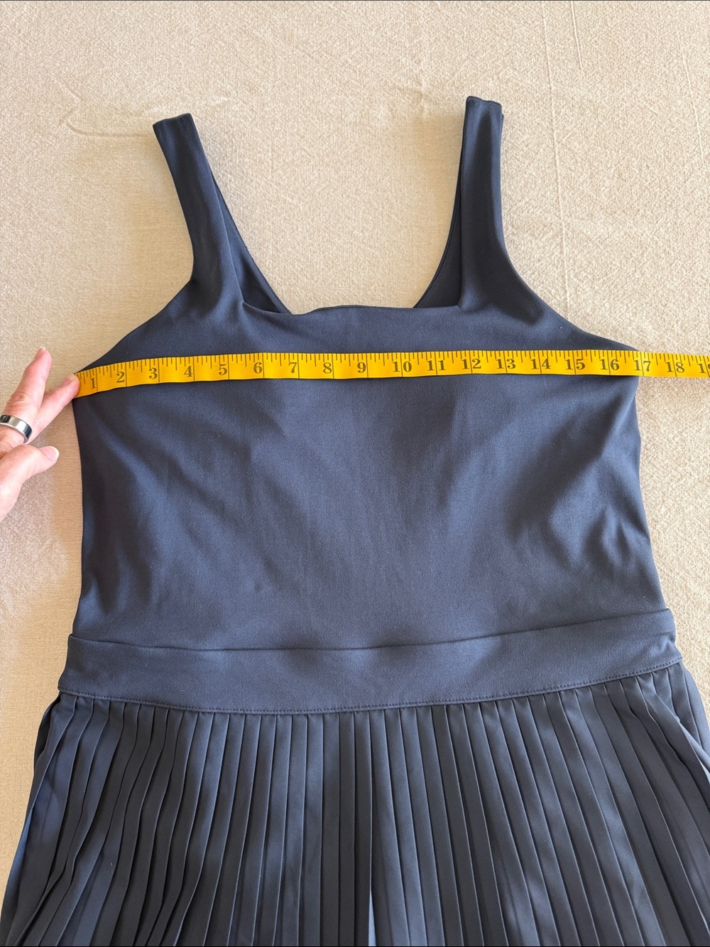 All In Motion Pleated Athletic Dress Built-In Rear access Shorts Navy Large - Picture 15 of 15